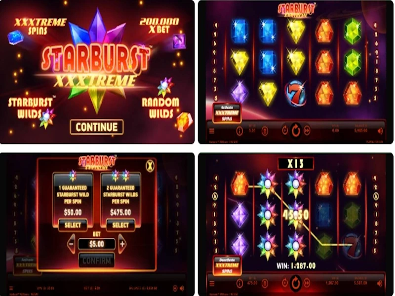 Starburst là game slot đá quý cực hấp dẫn của Netent